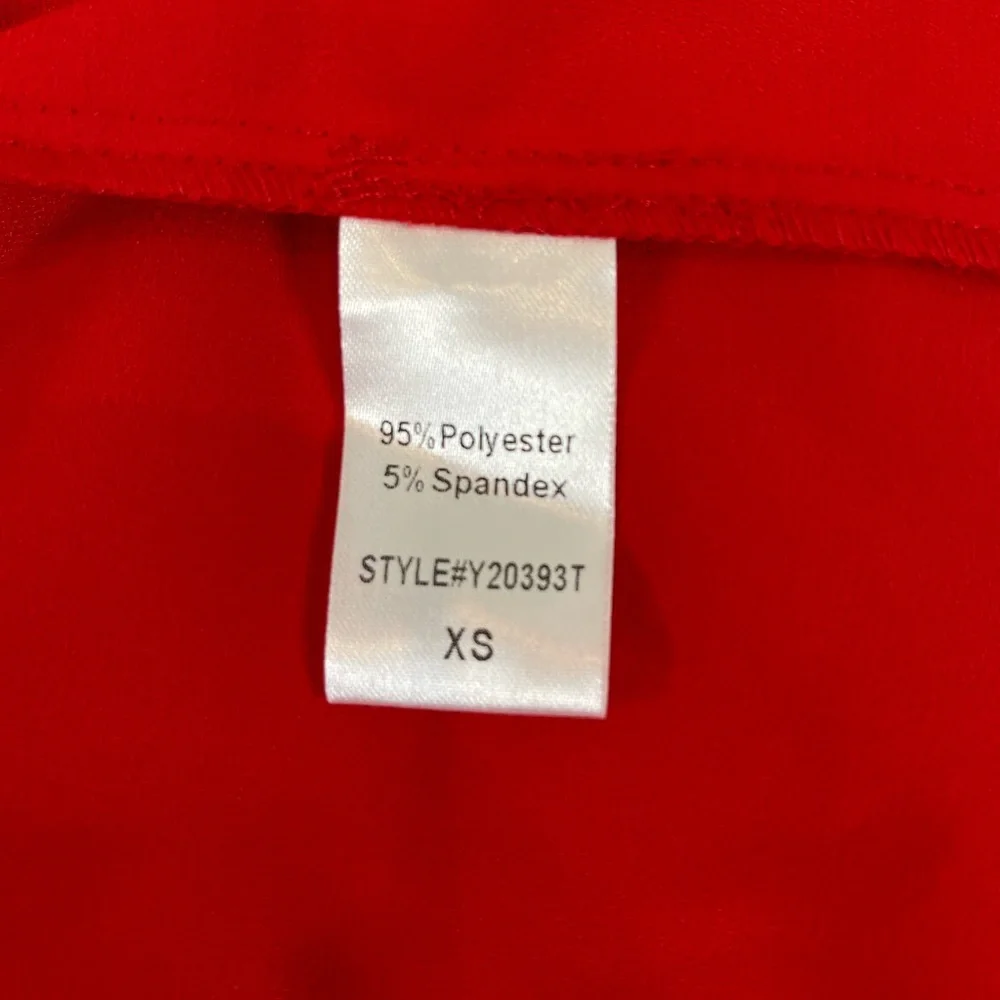 Red Crepe Kenzo Dress, POMANDER PLACE, Size XS, EXCELLENT CONDITION No Flaws - Picture 13 of 17